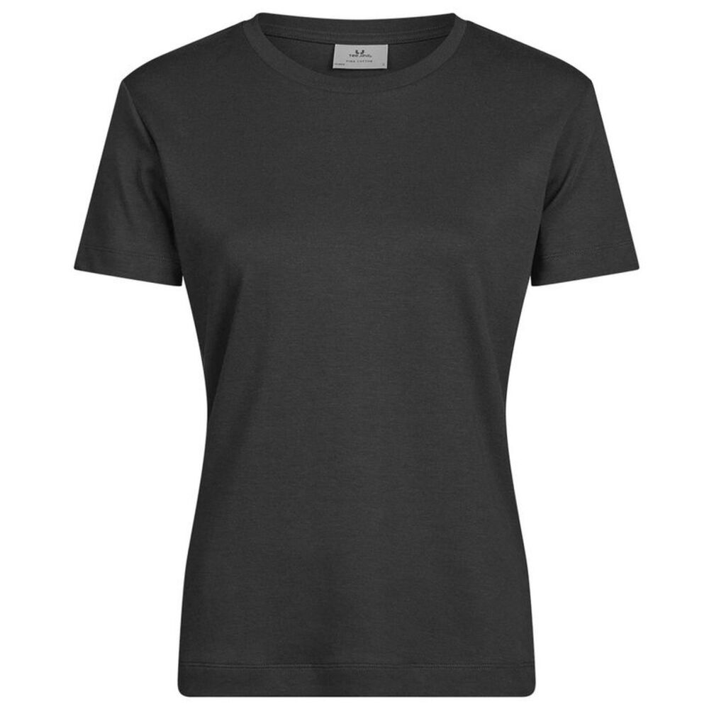 Tee Jays Womens/Ladies Pima Cotton T-Shirt / Black